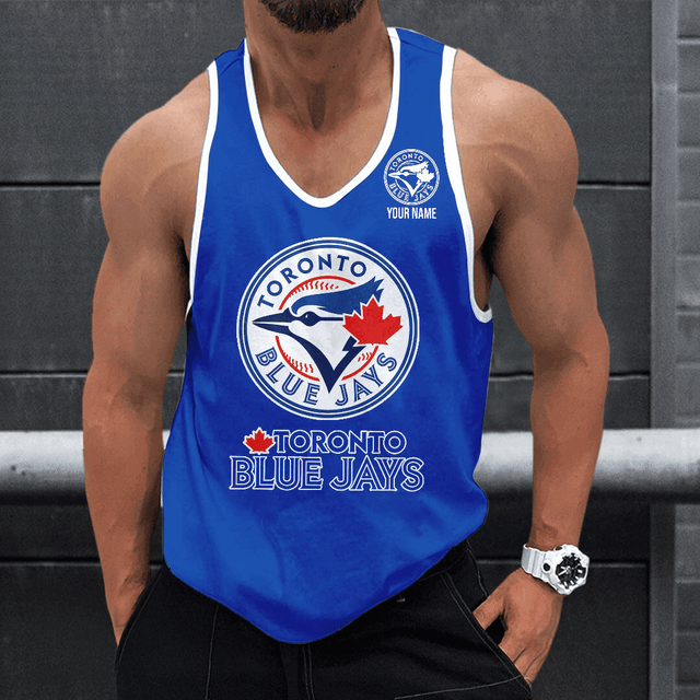 [FLASH SALE] NEW CUSTOMIZED MLB12 TORONTO BLUE JAYS UNISEX TANK TOP