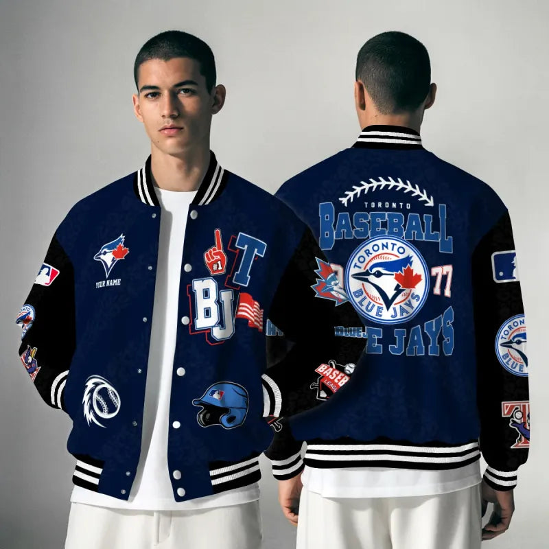 [FLASH SALE] NEW CUSTOMIZED MLB12 TBJ TORONTO BLUE JAYS UNISEX T-SHIRT, POLO, HOODIE & JACKETS