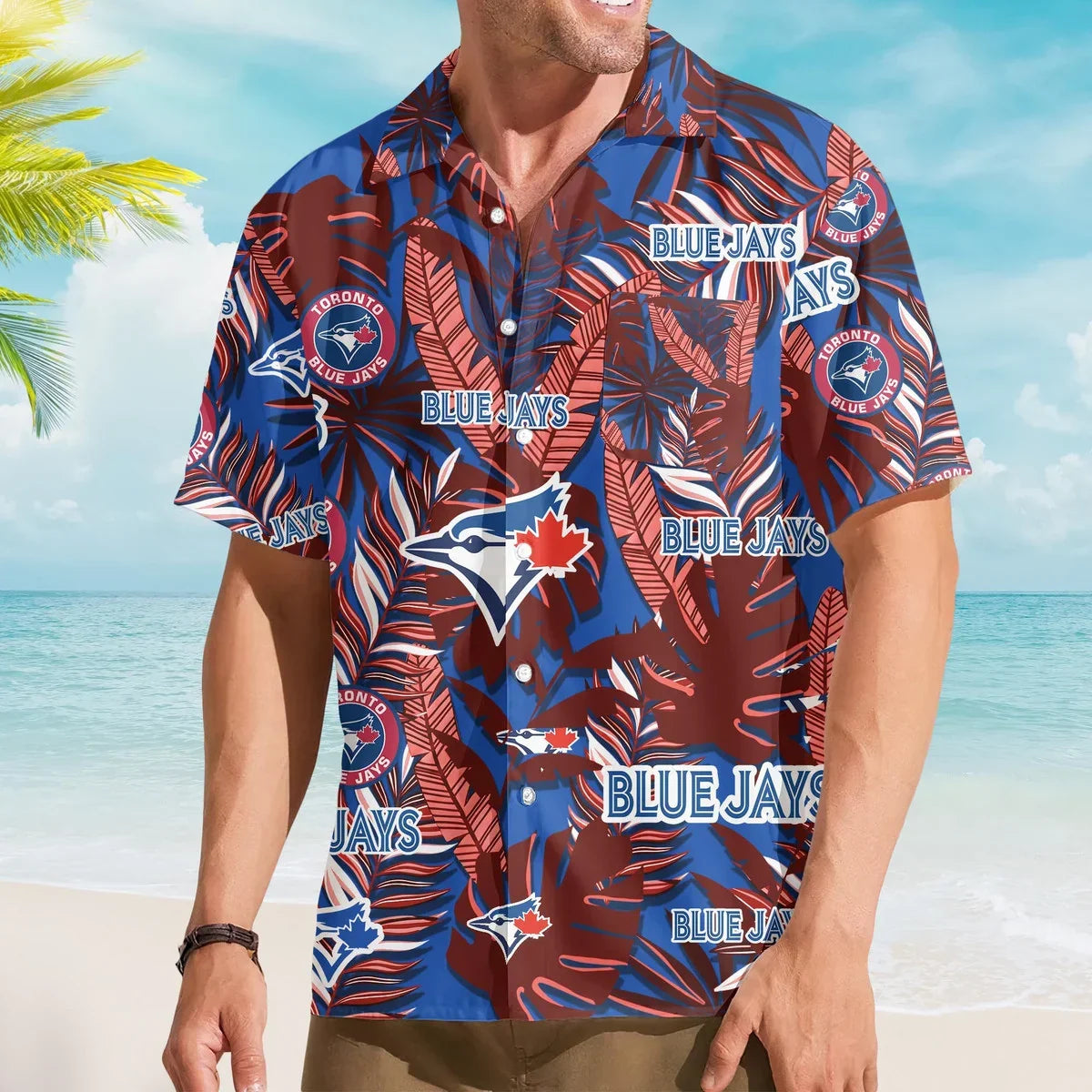 [FLASH SALE] NEW CUSTOMIZED MLB12 TBJ TORONTO BLUE JAYS UNISEX HAWAIIAN SHIRT