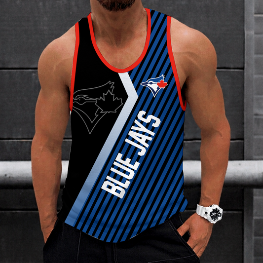 [FLASH SALE] NEW CUSTOMIZED MLB12 TORONTO BLUE JAYS UNISEX TANK TOP