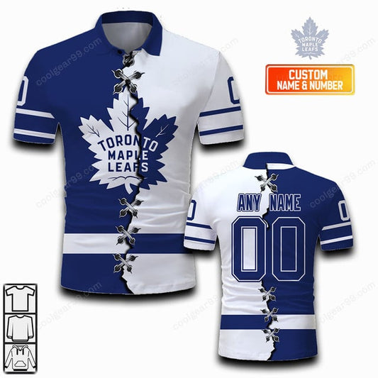 LIMITED EDITION - NEW CUSTOMIZED NHL23 TML TORONTO MAPLE LEAFS UNISEX T-SHIRT, POLO, HOODIE & JACKETS