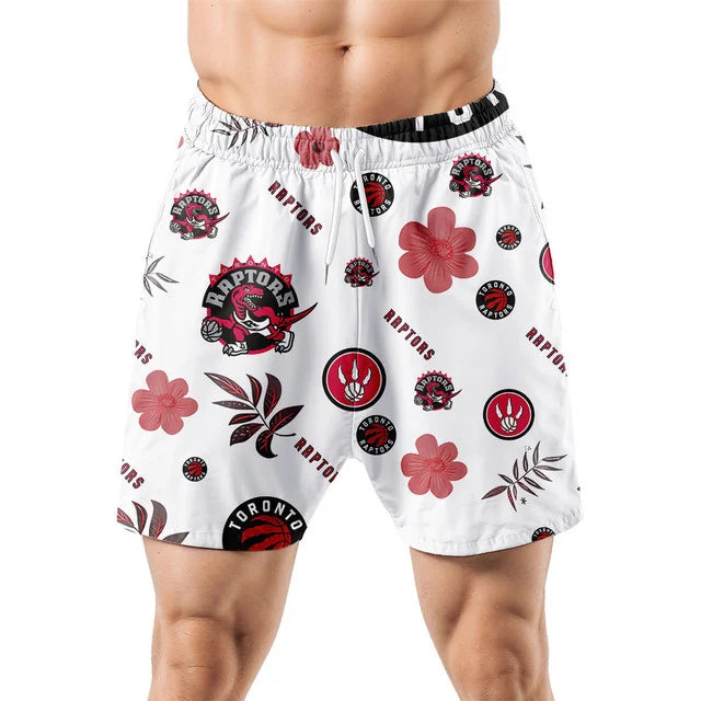 [HOT DEAL] NEW CUSTOMIZED NBA24 TRA TORONTO RAPTORS UNISEX HAWAIIAN SHIRT & SHORTS SET