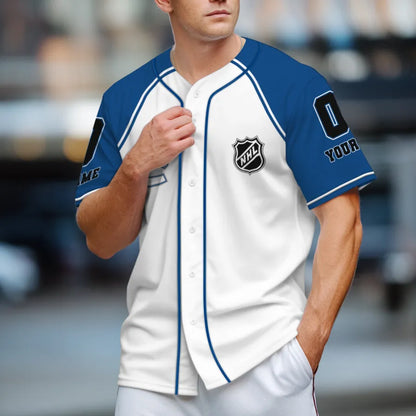 LIMITED EDITION - NEW CUSTOMIZED NHL19 VANCOUVER CANUCKS BASEBALL JERSEY