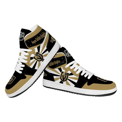 [SUPER SALE] NEW CUSTOMIZED NHL04 VG KNIGHTS AIR JORDAN SNEAKERS