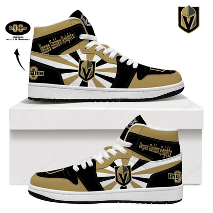 [SUPER SALE] NEW CUSTOMIZED NHL04 VG KNIGHTS AIR JORDAN SNEAKERS