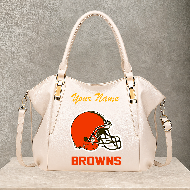 [SPECIAL OFFER] NEW CUSTOMIZED NFL29 CLB CLEVELAND BROWNS SHOULDER HANDBAG