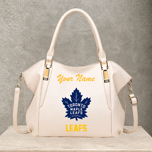 [SUPER SALE] NEW CUSTOMIZED NHL23 TML TORONTO MAPLE LEAFS SHOULDER HANDBAG