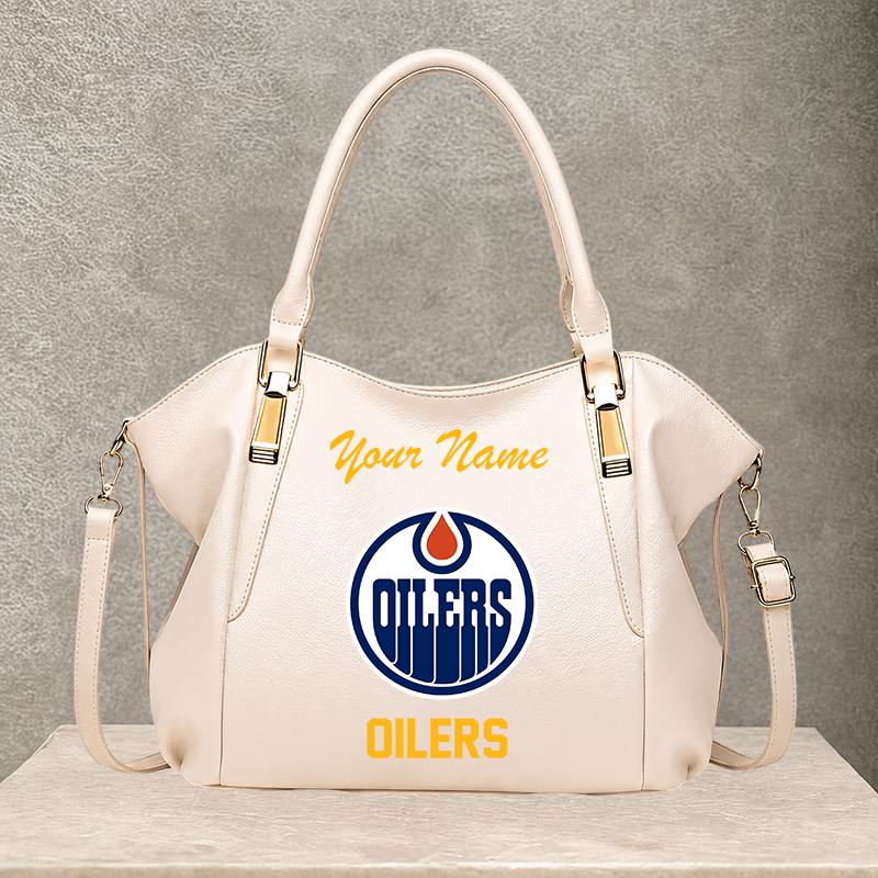[SUPER SALE] NEW CUSTOMIZED NHL03 EMO EDMONTON OILERS SHOULDER HANDBAG