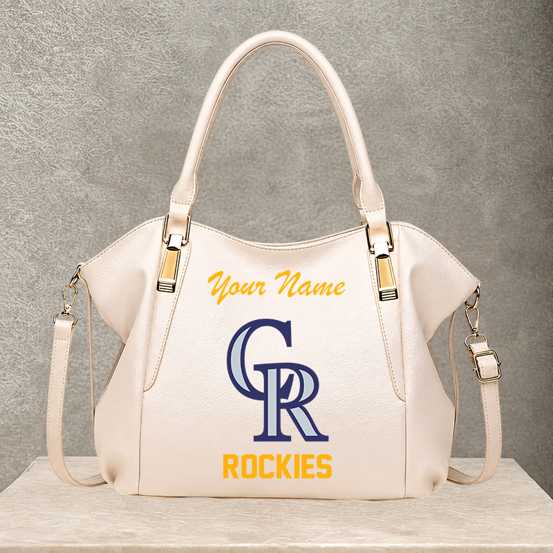 [FLASH SALE] NEW CUSTOMIZED MLB30 COR COLORADO ROCKIES SHOULDER HANDBAG