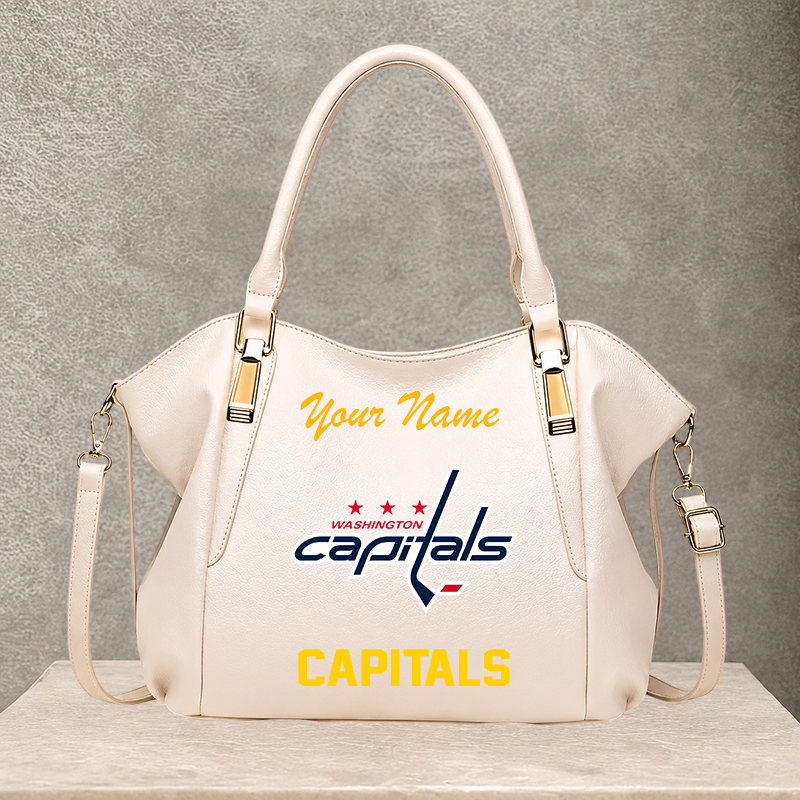 [SUPER SALE] NEW CUSTOMIZED NHL10 WCP WASHINGTON CAPITALS SHOULDER HANDBAG