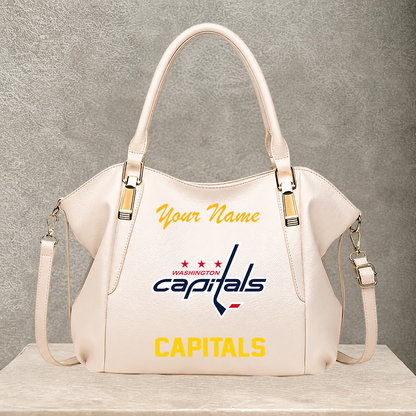 [SUPER SALE] NEW CUSTOMIZED NHL10 WCP WASHINGTON CAPITALS SHOULDER HANDBAG