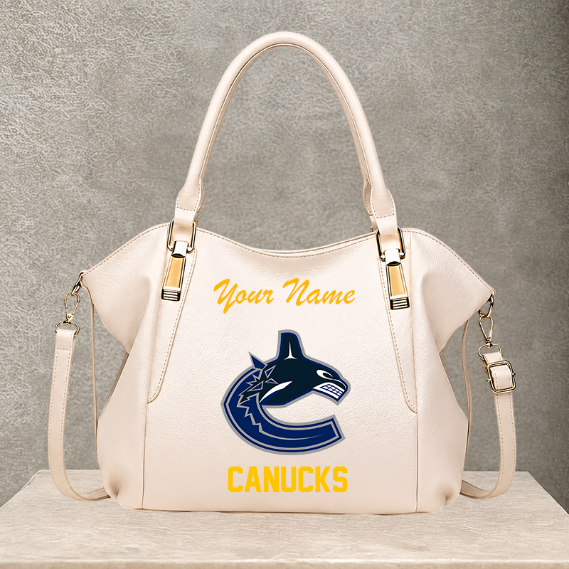 [SUPER SALE] NEW CUSTOMIZED NHL19 VCC VANCOUVER CANUCKS SHOULDER HANDBAG
