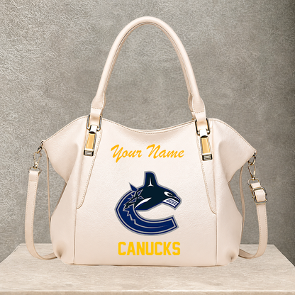 [SUPER SALE] NEW CUSTOMIZED NHL19 VCC VANCOUVER CANUCKS SHOULDER HANDBAG