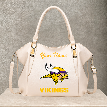 [SPECIAL OFFER] NEW CUSTOMIZED NFL05 MVK MINNESOTA VIKINGS SHOULDER HANDBAG
