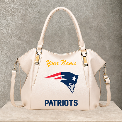 [SPECIAL OFFER] NEW CUSTOMIZED NFL27 NEP NEW ENGLAND PATRIOTS SHOULDER HANDBAG