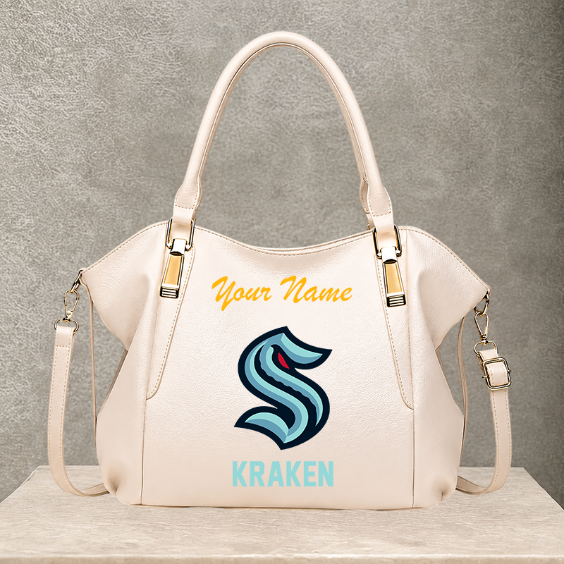 [SUPER SALE] NEW CUSTOMIZED NHL20 STK SEATTLE KRAKEN SHOULDER HANDBAG