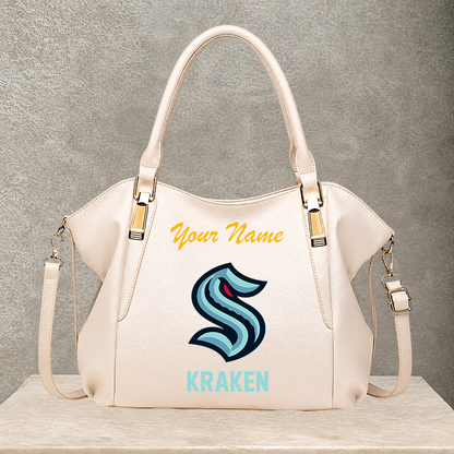 [SUPER SALE] NEW CUSTOMIZED NHL20 STK SEATTLE KRAKEN SHOULDER HANDBAG
