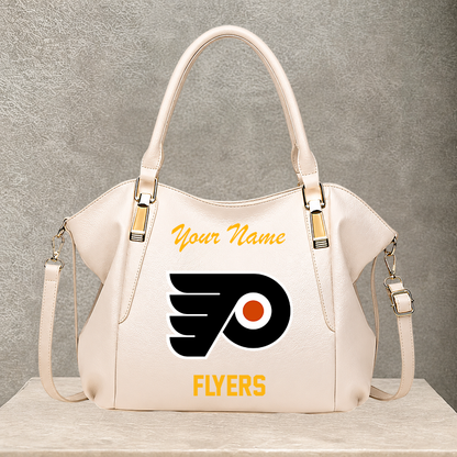 [SUPER SALE] NEW CUSTOMIZED NHL27 PPF PHILADELPHIA FLYERS SHOULDER HANDBAG
