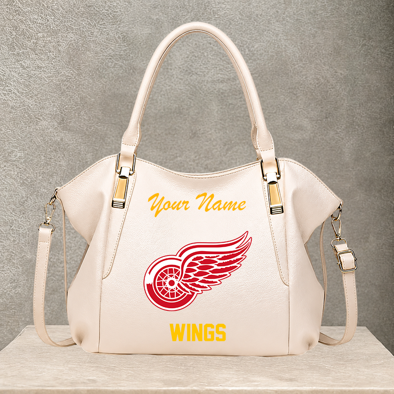 [SUPER SALE] NEW CUSTOMIZED NHL22 DRW DETROIT RED WINGS SHOULDER HANDBAG