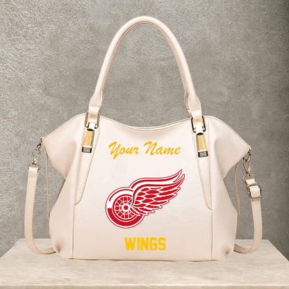 [SUPER SALE] NEW CUSTOMIZED NHL22 DRW DETROIT RED WINGS SHOULDER HANDBAG