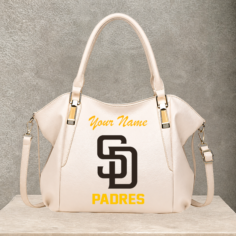 [FLASH SALE] NEW CUSTOMIZED MLB18 SDP SAN DIEGO PADRES SHOULDER HANDBAG