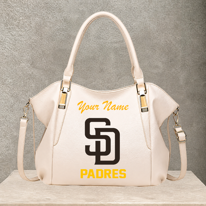 [FLASH SALE] NEW CUSTOMIZED MLB18 SDP SAN DIEGO PADRES SHOULDER HANDBAG