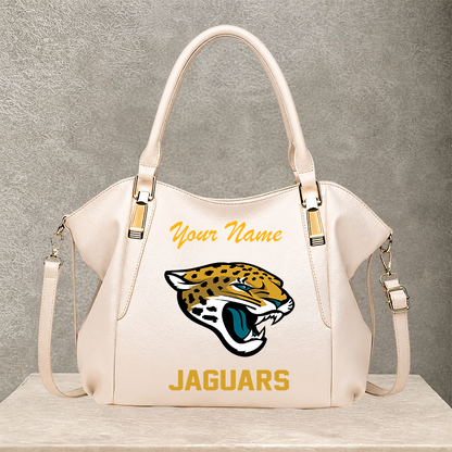 [SPECIAL OFFER] NEW CUSTOMIZED NFL30 JSJ JACKSONVILLE JAGUARS SHOULDER HANDBAG