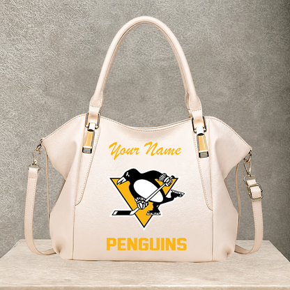 [SUPER SALE] NEW CUSTOMIZED NHL26 PBP PITTSBURGH PENGUINS SHOULDER HANDBAG
