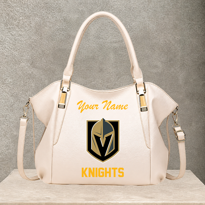 [SUPER SALE] NEW CUSTOMIZED NHL04 VGK VEGAS GOLDEN KNIGHTS SHOULDER HANDBAG
