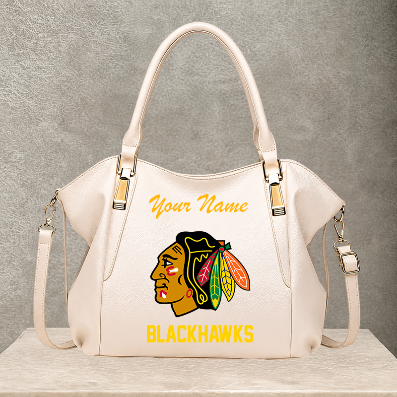 [SUPER SALE] NEW CUSTOMIZED NHL08 CBH CHICAGO BLACKHAWKS SHOULDER HANDBAG