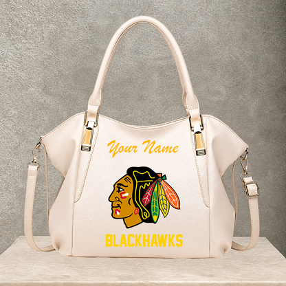 [SUPER SALE] NEW CUSTOMIZED NHL08 CBH CHICAGO BLACKHAWKS SHOULDER HANDBAG