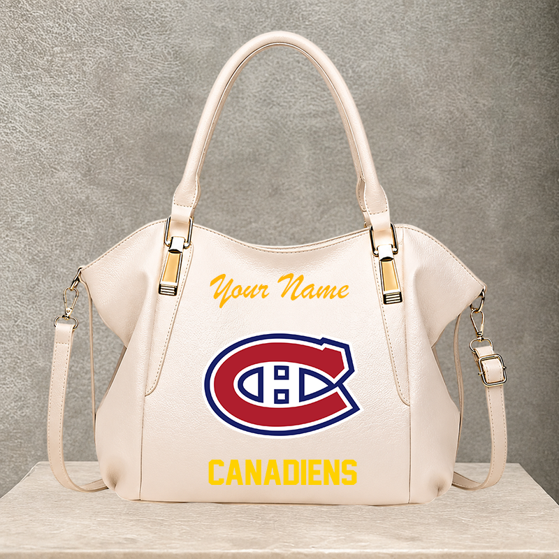 [SUPER SALE] NEW CUSTOMIZED NHL11 MCD MONTREAL CANADIENS SHOULDER HANDBAG