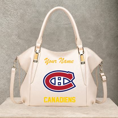 [SUPER SALE] NEW CUSTOMIZED NHL11 MCD MONTREAL CANADIENS SHOULDER HANDBAG