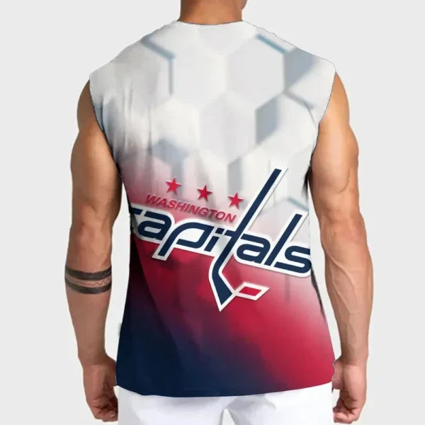 [SUPER SALE] NEW CUSTOMIZED NHL10 WCP WASHINGTON CAPITALS TANK TOP & GYM SHIRT