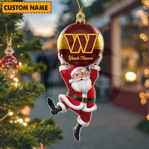 [SPECIAL OFFER] NEW CUSTOMIZED NFL12 WTC WASHINGTON COMMANDERS CHRISTMAS ACRYLIC ORNAMENT