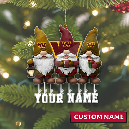 [SPECIAL OFFER] NEW CUSTOMIZED NFL12 WTC WASHINGTON COMMANDERS CHRISTMAS ACRYLIC ORNAMENT