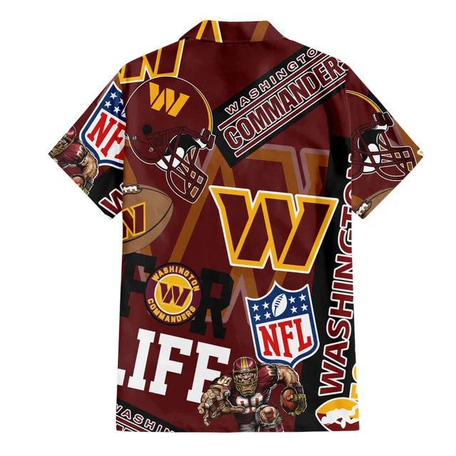 [SPECIAL OFFER] NEW CUSTOMIZED NFL12 WTC WASHINGTON COMMANDERS UNISEX HAWAIIAN SHIRT & SHORTS SET