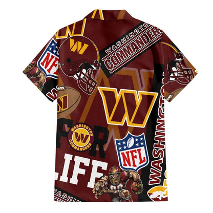 [SPECIAL OFFER] NEW CUSTOMIZED NFL12 WTC WASHINGTON COMMANDERS UNISEX HAWAIIAN SHIRT & SHORTS SET