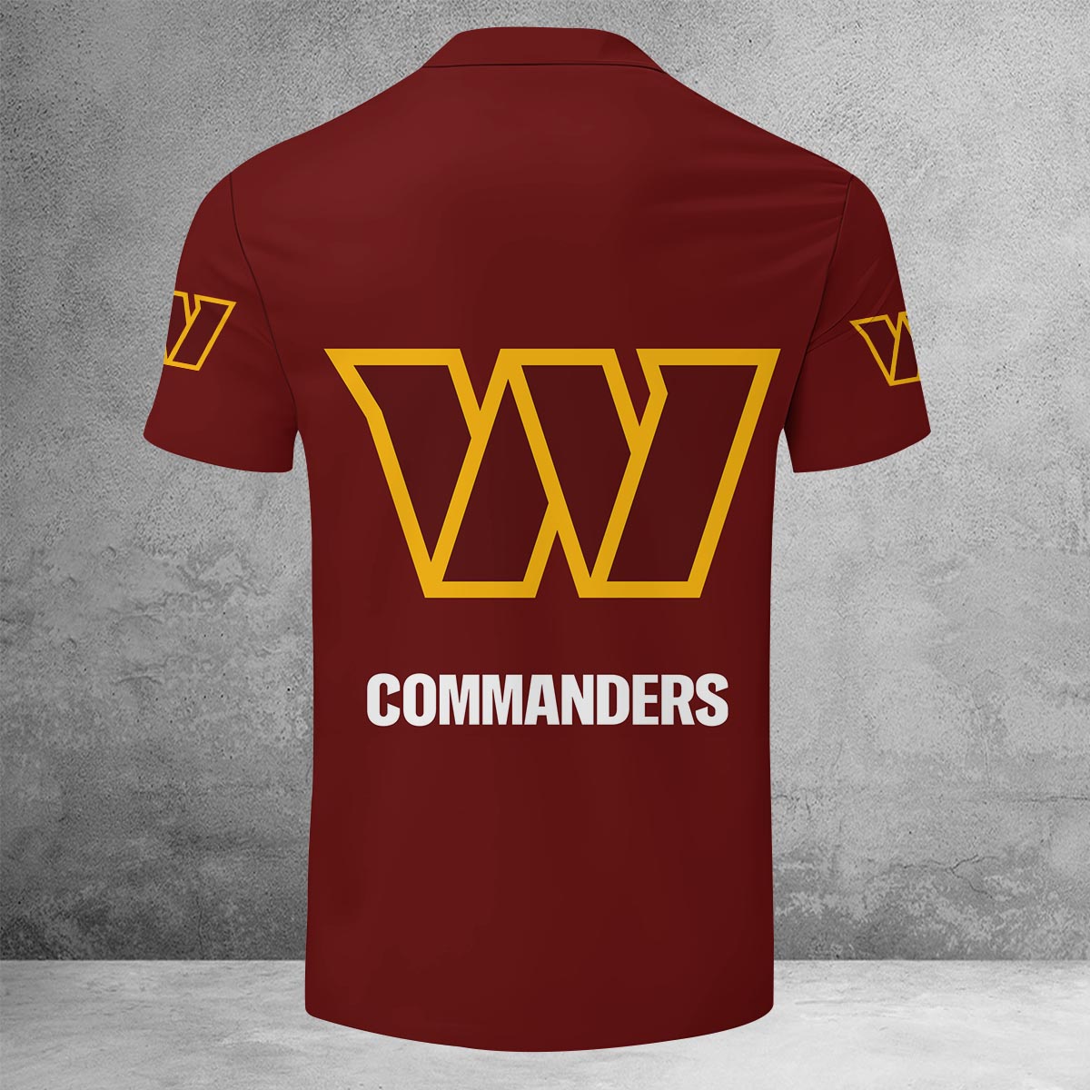 [SPECIAL OFFER] NEW CUSTOMIZED NFL12 WTC WASHINGTON COMMANDERS ZIP POLO SHIRT