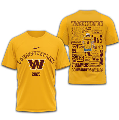 [SPECIAL OFFER] NEW CUSTOMIZED NFL12 WTC WASHINGTON COMMANDERS T-SHIRT | MULTIPLE COLORS AVAILABLE