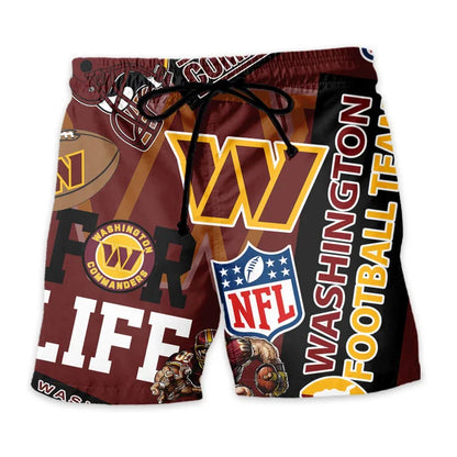 [SPECIAL OFFER] NEW CUSTOMIZED NFL12 WTC WASHINGTON COMMANDERS UNISEX HAWAIIAN SHIRT & SHORTS SET