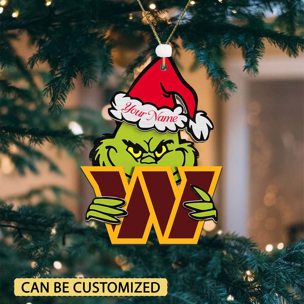[SPECIAL OFFER] NEW CUSTOMIZED NFL12 WTC WASHINGTON COMMANDERS CHRISTMAS ACRYLIC ORNAMENT