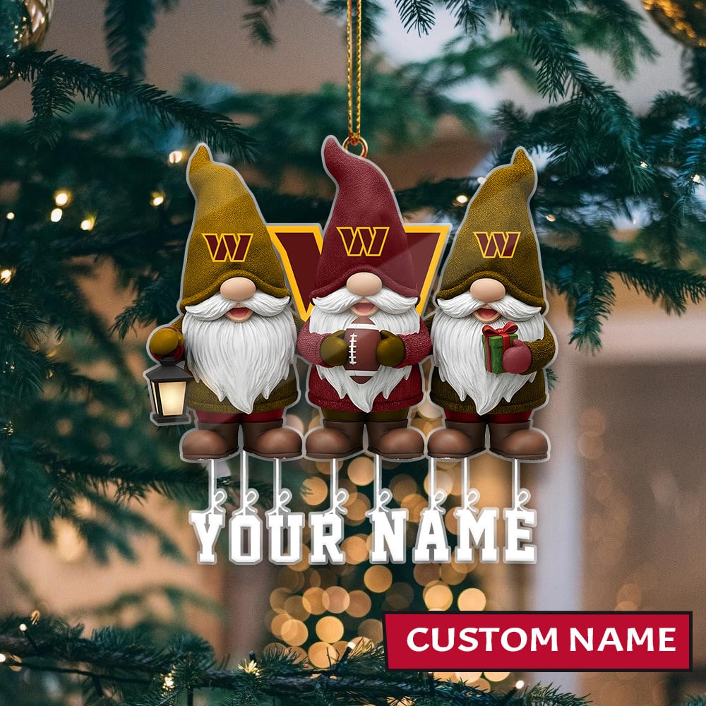 [SPECIAL OFFER] NEW CUSTOMIZED NFL12 WTC WASHINGTON COMMANDERS CHRISTMAS ACRYLIC ORNAMENT