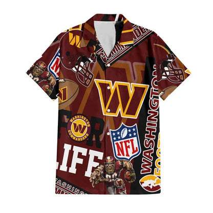 [SPECIAL OFFER] NEW CUSTOMIZED NFL12 WTC WASHINGTON COMMANDERS UNISEX HAWAIIAN SHIRT & SHORTS SET
