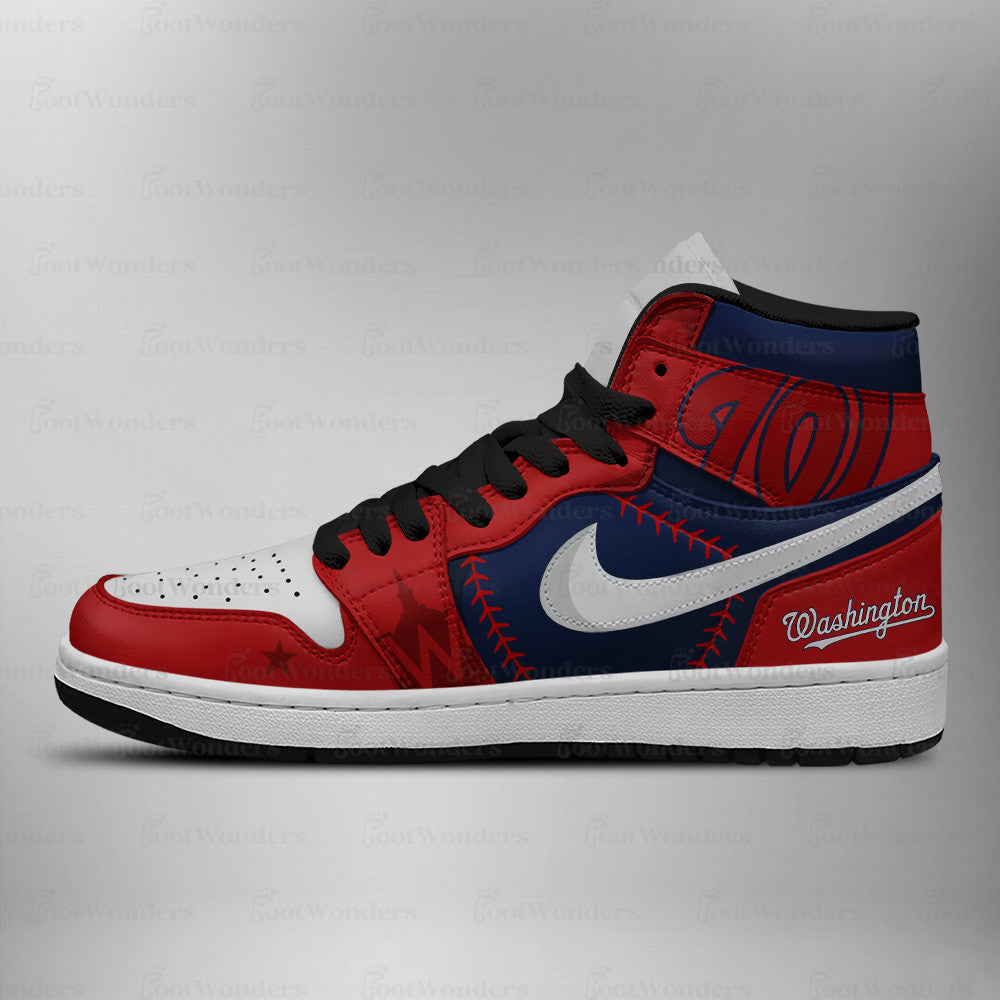 [FLASH SALE] NEW CUSTOMIZED MLB28 WA NATIONALS AIR JORDAN SNEAKERS