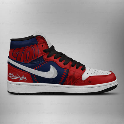 [FLASH SALE] NEW CUSTOMIZED MLB28 WA NATIONALS AIR JORDAN SNEAKERS