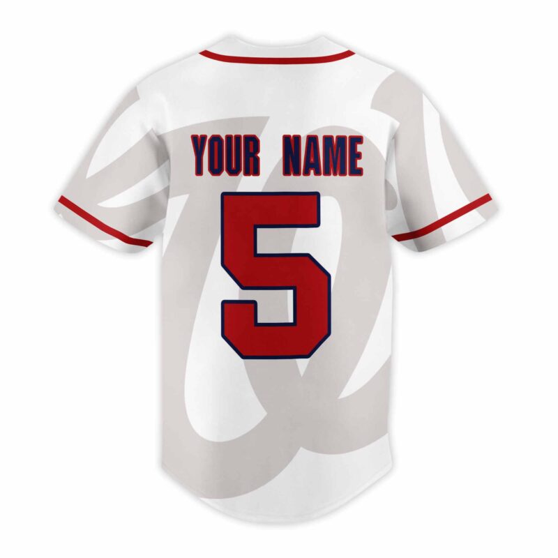 [FLASH SALE] NEW CUSTOMIZED MLB28 WA NATIONALS BASEBALL JERSEY