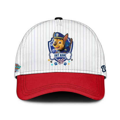 [FLASH SALE] NEW CUSTOMIZED MLB28 WNS WASHINGTON NATIONALS x PAW PATROL BASEBALL JERSEY & CAP