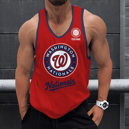 [FLASH SALE] NEW CUSTOMIZED MLB28 WASHINGTON NATIONALS UNISEX TANK TOP