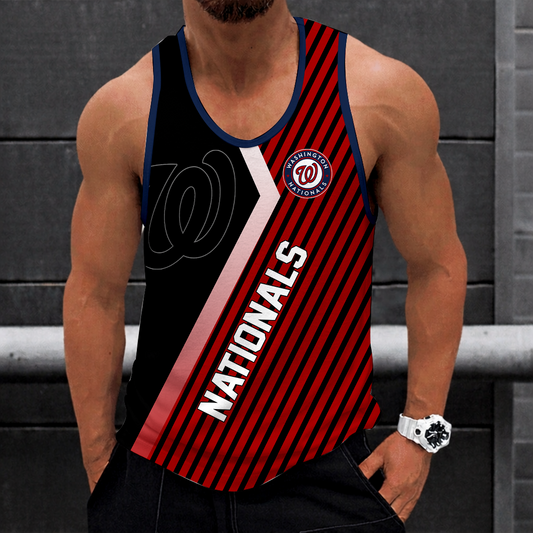 [FLASH SALE] NEW CUSTOMIZED MLB28 WASHINGTON NATIONALS UNISEX TANK TOP
